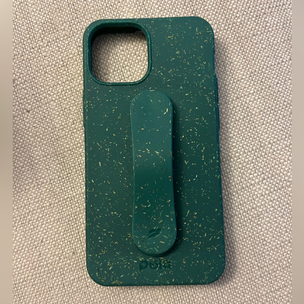 Green Pela Case with Grip for iPhone 13 mini - EUC (used 2 days)